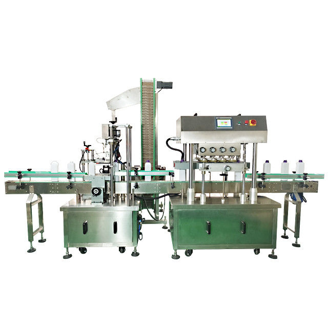 Machine à sceller les bouteilles en plastique à grande vitesse Machine à capotage linéaire pour les capots à vis ronds
