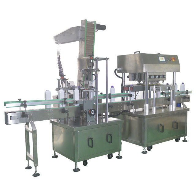 Machine à sceller les bouteilles en plastique à grande vitesse Machine à capotage linéaire pour les capots à vis ronds