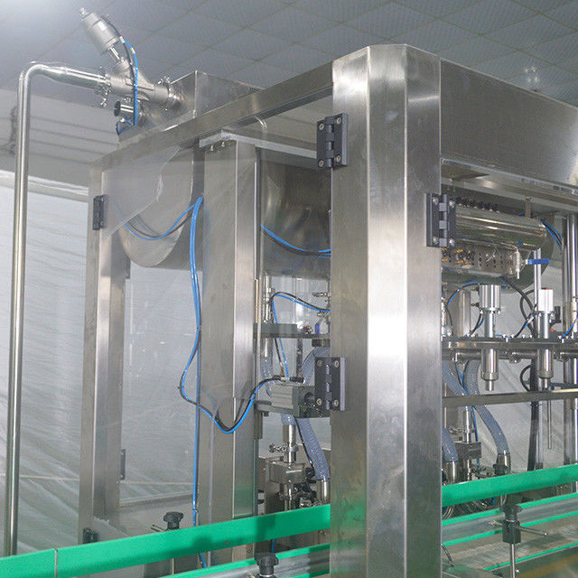 Machine de remplissage d'huile d'olive à fûts de 20L avec 4 têtes de remplissage et 1 tête de couvercle