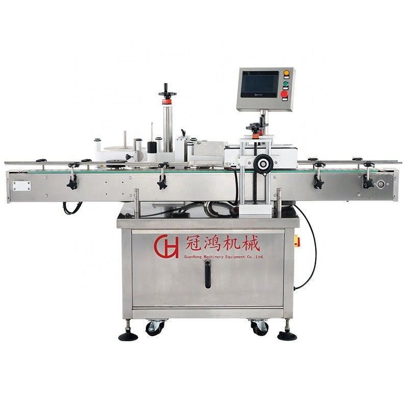 Machine d'étiquetage de bouteille de vin de sauce de soja ronde avec étiquette de 280 mm de diamètre extérieur