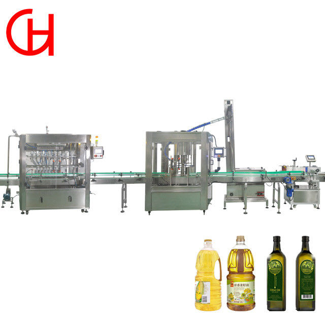 Emballage en plastique Machine de remplissage à pompe à 8 têtes pour 2000 bouteilles/heure d'huile de tournesol