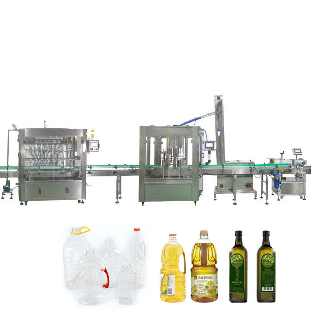 Machine automatique de remplissage de liquide de 5L d'huile de cuisson et d'huile de coco avec 8 têtes de remplissage