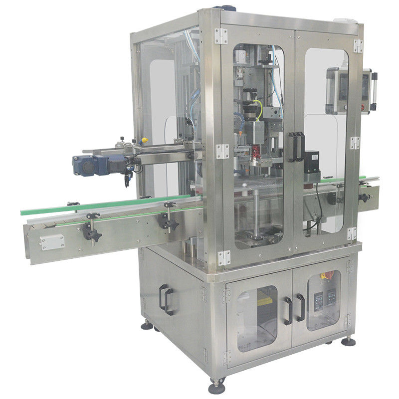 Machine de servo-couvercle à tête unique entièrement automatique pour bouteilles chimiques quotidiennes en métal