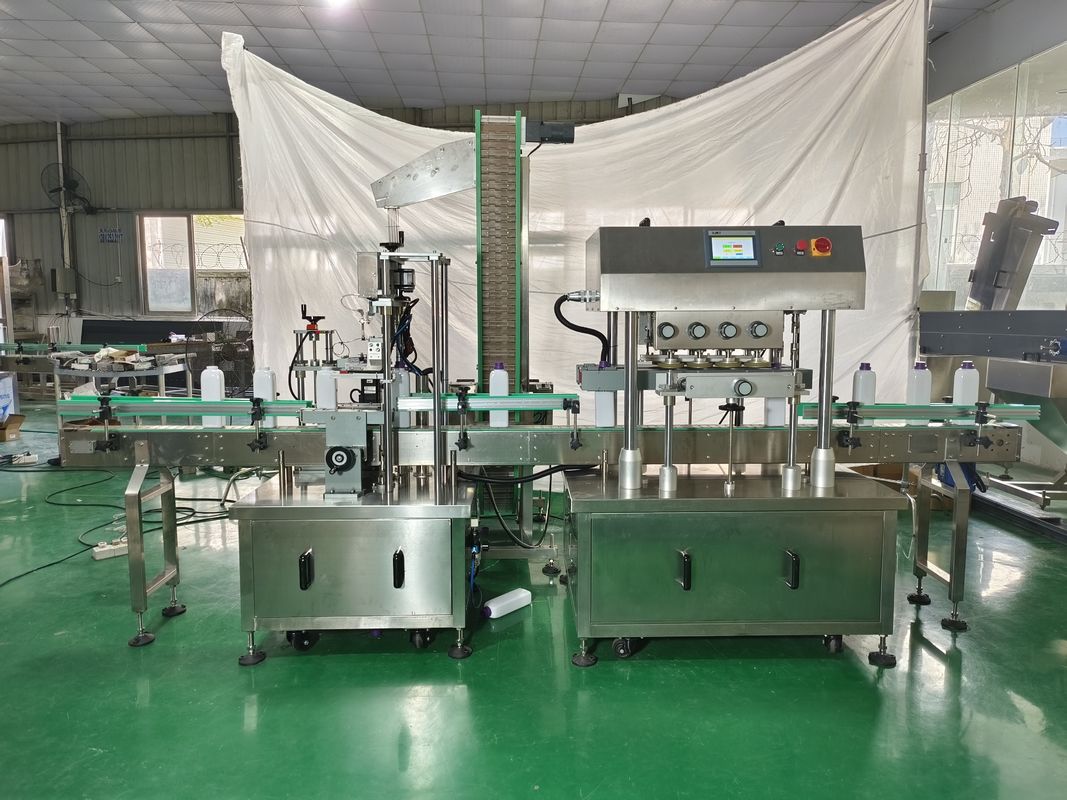 Machine de couverture contrôlée par PLC pour les couvercles inférieurs des manipulateurs dans l'industrie chimique quotidienne