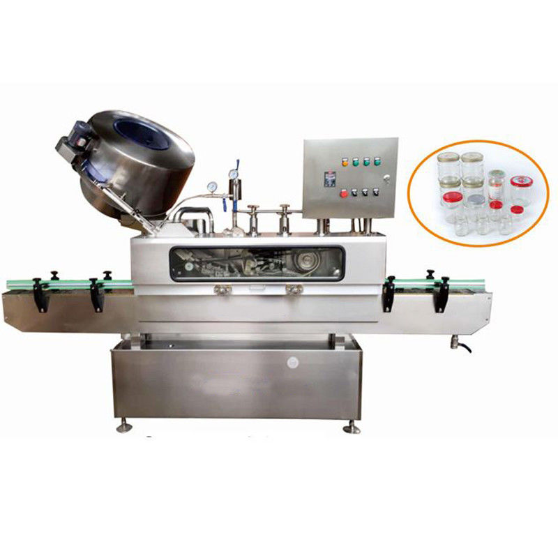 Machine d'étanchéité sous vide à vapeur entièrement fonctionnelle pour capteur métallique de fruits et de sauce au piment