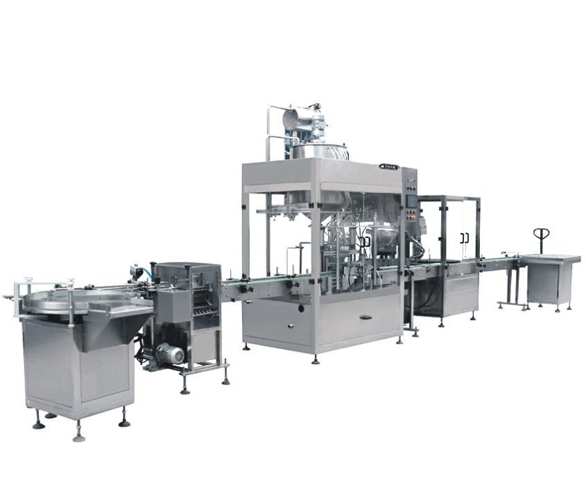 Machine automatique de remplissage de bouteilles d'huile alimentaire pour la production de lait