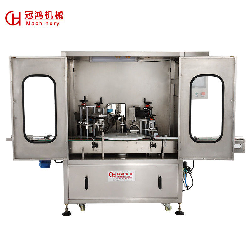 Machine automatique de remplissage et de fermeture de bouteilles liquides de type rotatif de 3000*2000*1800 mm