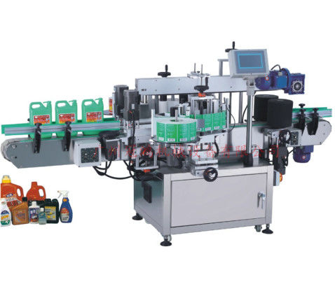 Machine à étiqueter à double face à grande vitesse pour les bouteilles plates/de forme spéciale/quadrées/rondes