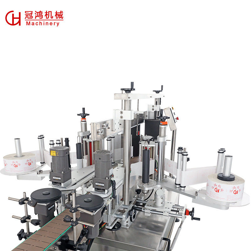 Machine à étiqueter à double face à grande vitesse pour les bouteilles plates/de forme spéciale/quadrées/rondes