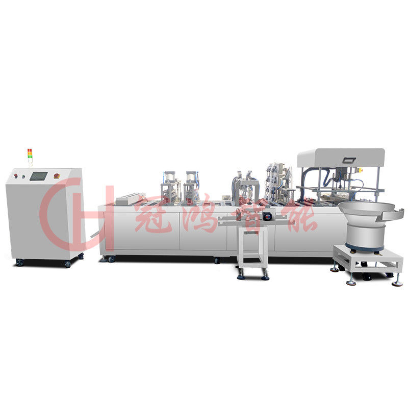 Machine électrique à haute vitesse pour l'étanchéité des tubes de remplissage de flacons de petit volume pour les emballages métalliques