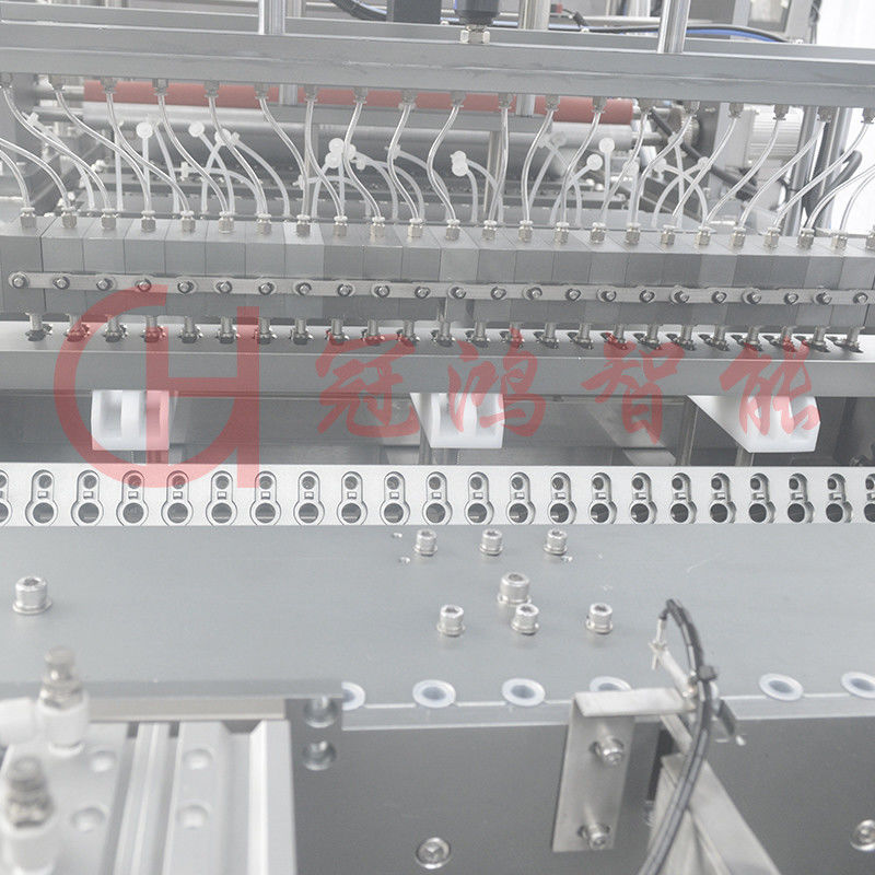 Machine électrique à haute vitesse pour l'étanchéité des tubes de remplissage de flacons de petit volume pour les emballages métalliques