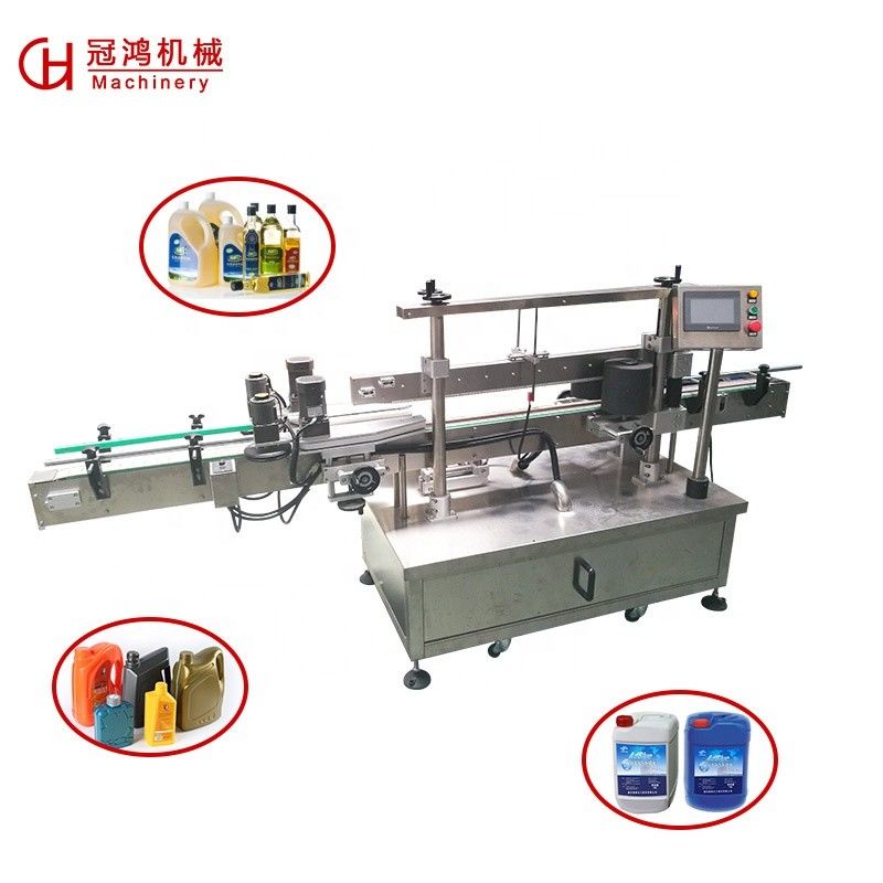 Machine d'étiquetage de bouteilles plates/carrées avec taille d'étiquette personnalisable et haute précision