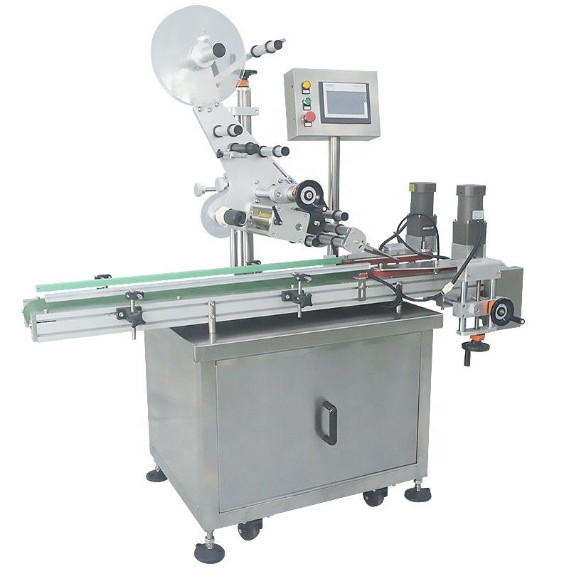 Machine automatique d'étiquetage à surface plate pour bouteille ronde