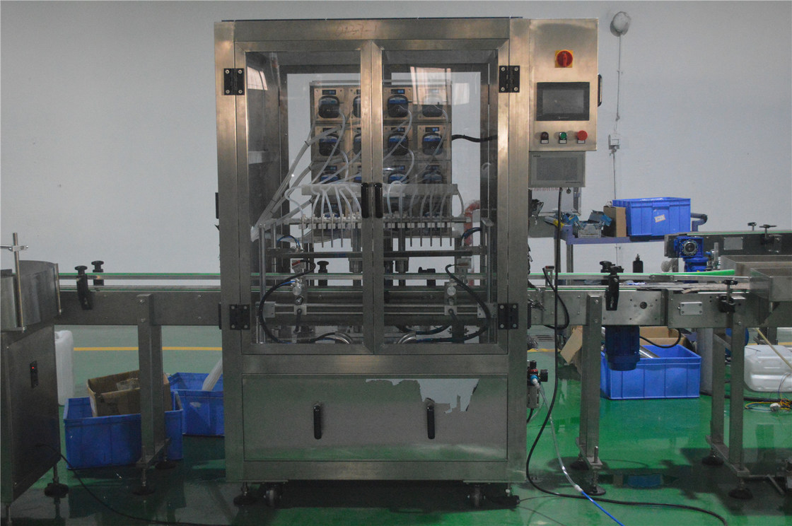 16 têtes bouteille de soins de la peau pompe péristaltique machine de remplissage ligne de production pour la sortie