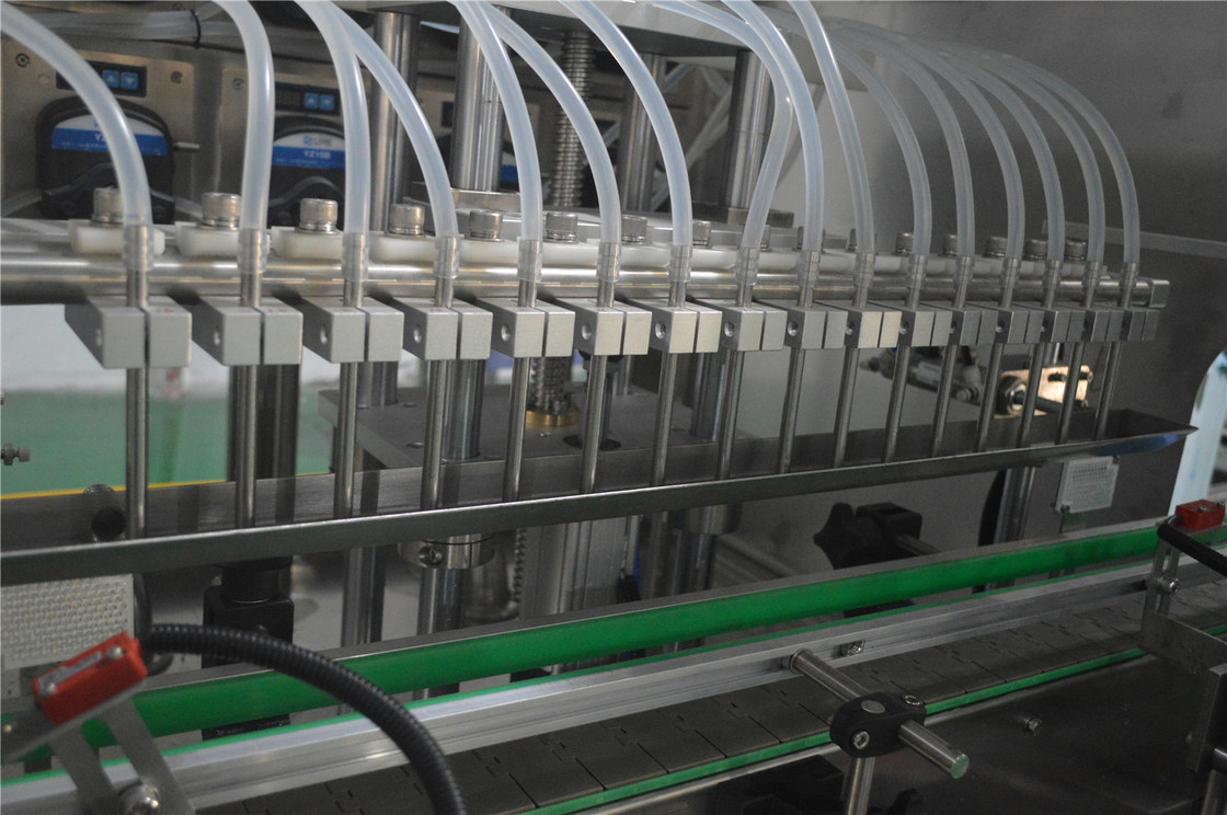 16 têtes bouteille de soins de la peau pompe péristaltique machine de remplissage ligne de production pour la sortie