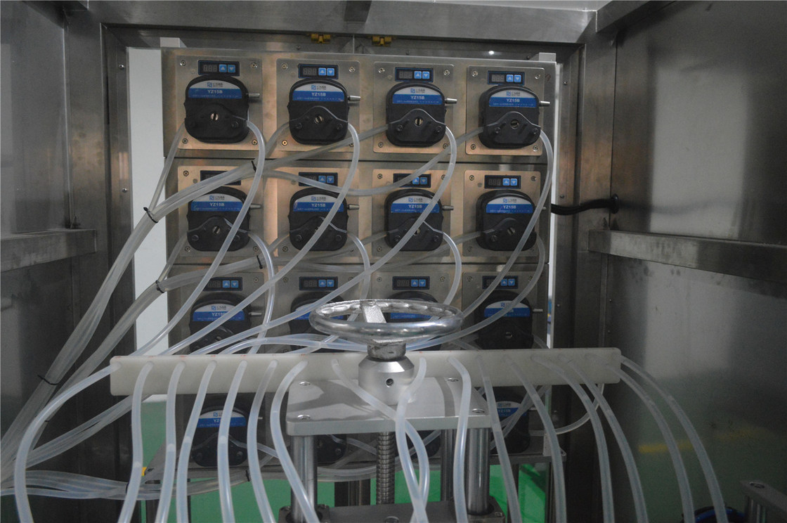 16 têtes bouteille de soins de la peau pompe péristaltique machine de remplissage ligne de production pour la sortie