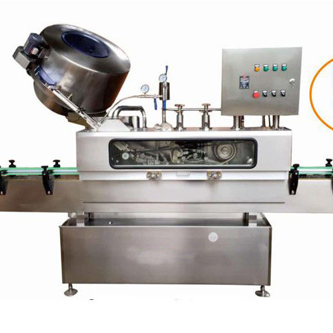 Inspection vidéo fournie Machine automatique de fermeture sous vide à vapeur pour bouteilles en verre