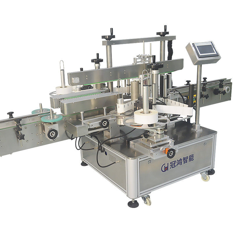 Machine automatique d'étiquetage de bouteilles plates en acier inoxydable 304 pour bouteille ronde carrée pour animaux de compagnie