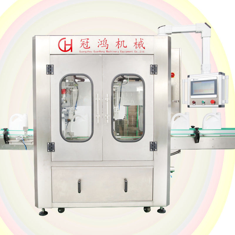 Machine de fermeture de bouteilles à 3 têtes à suivi automatique de haute productivité