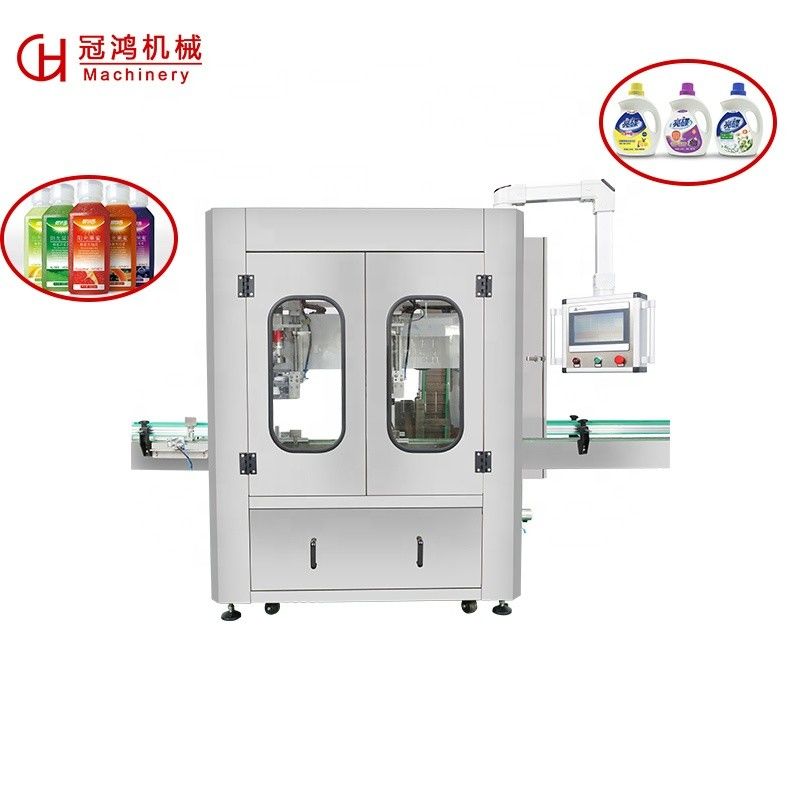 Machine de fermeture de bouteilles à 3 têtes à suivi automatique de haute productivité