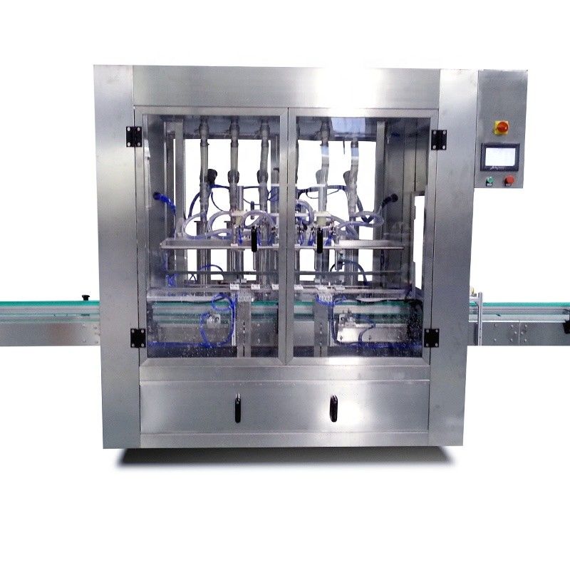 Machine automatique de remplissage à 4 têtes, verrouillage et étiquetage de bouteilles en verre de vin/liquide