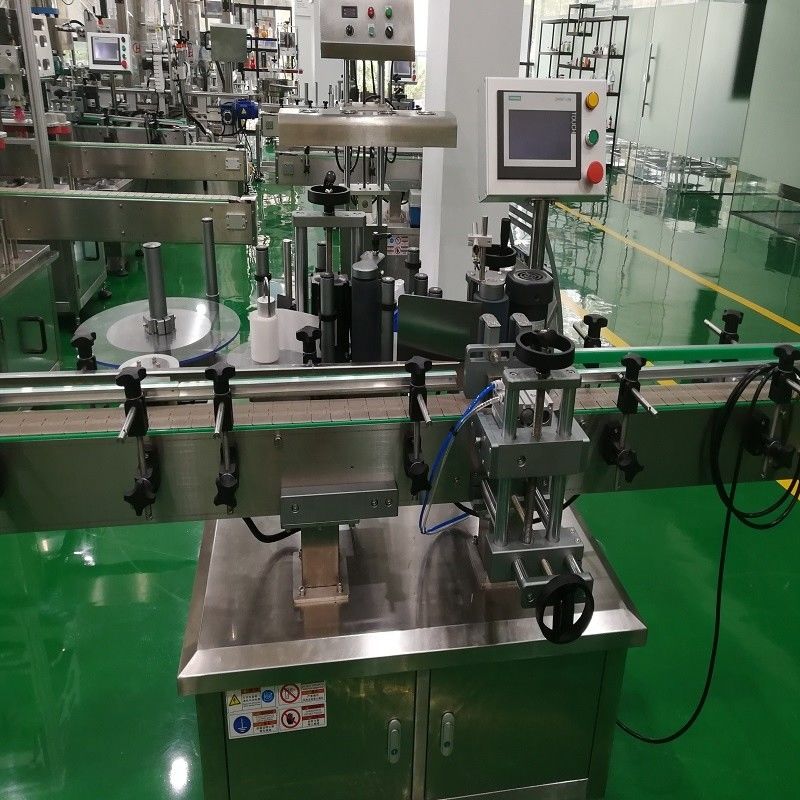 Machine automatique de remplissage à 4 têtes, verrouillage et étiquetage de bouteilles en verre de vin/liquide
