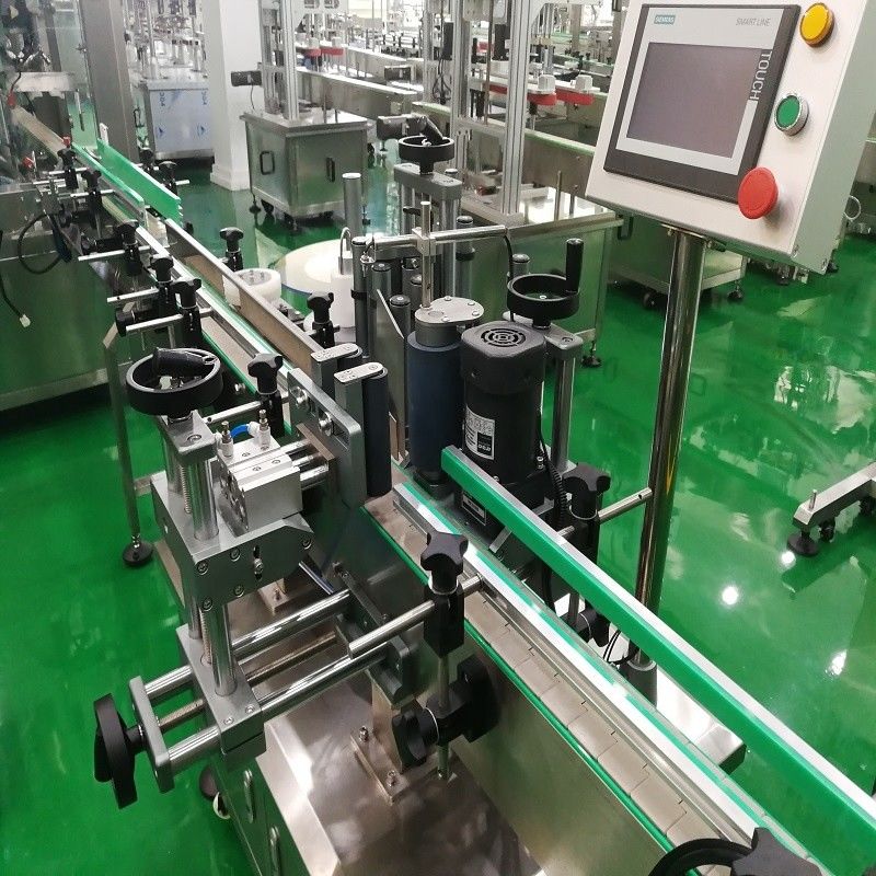 Machine automatique de remplissage à 4 têtes, verrouillage et étiquetage de bouteilles en verre de vin/liquide