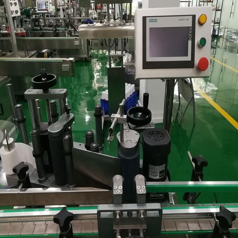 Machine automatique de remplissage à 4 têtes, verrouillage et étiquetage de bouteilles en verre de vin/liquide