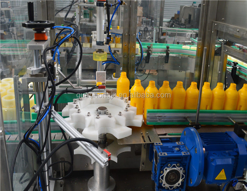 Productivité élevée 16 têtes Fermeture de pneus Servo-piston Machine automatique de remplissage de bouchon