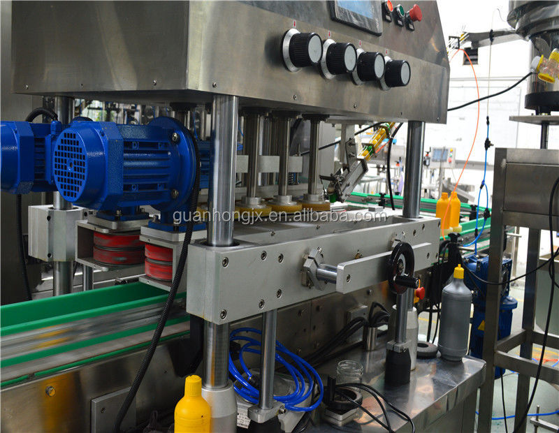 Productivité élevée 16 têtes Fermeture de pneus Servo-piston Machine automatique de remplissage de bouchon
