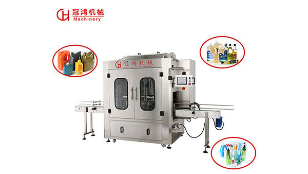Machine automatique de remplissage de liquide à 4 têtes pour emballage d'huile alimentaire/de shampooing/de liquide/de détergent