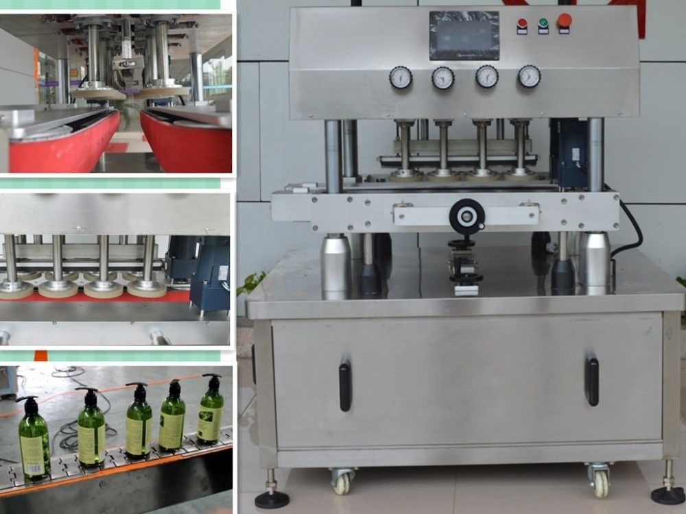 Type d'emballage Boîtier en bois de 900 kg Machine de fermeture de bouteille ronde en plastique avec tri du couvercle
