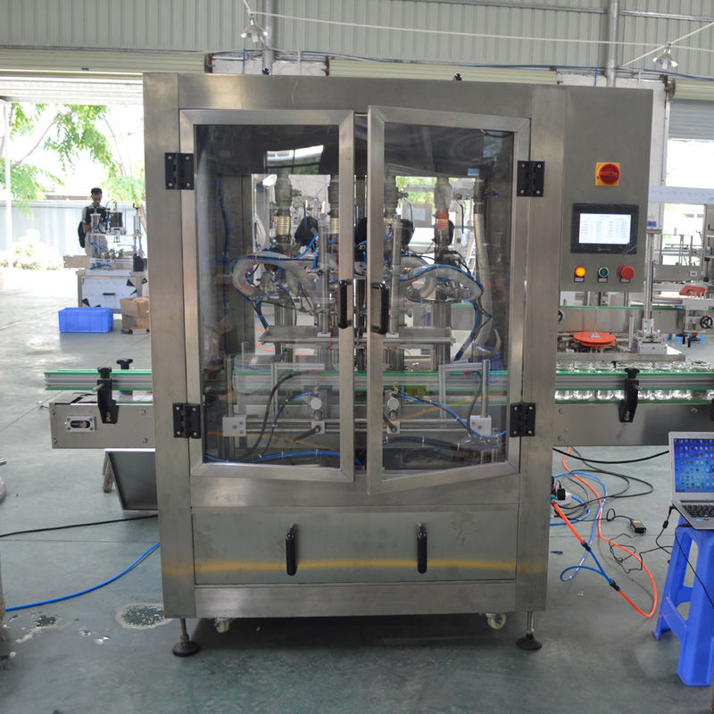 Machine automatique de remplissage à piston chaud à 4 têtes pour le programme de contrôle du remplissage par gel/ cire capillaire