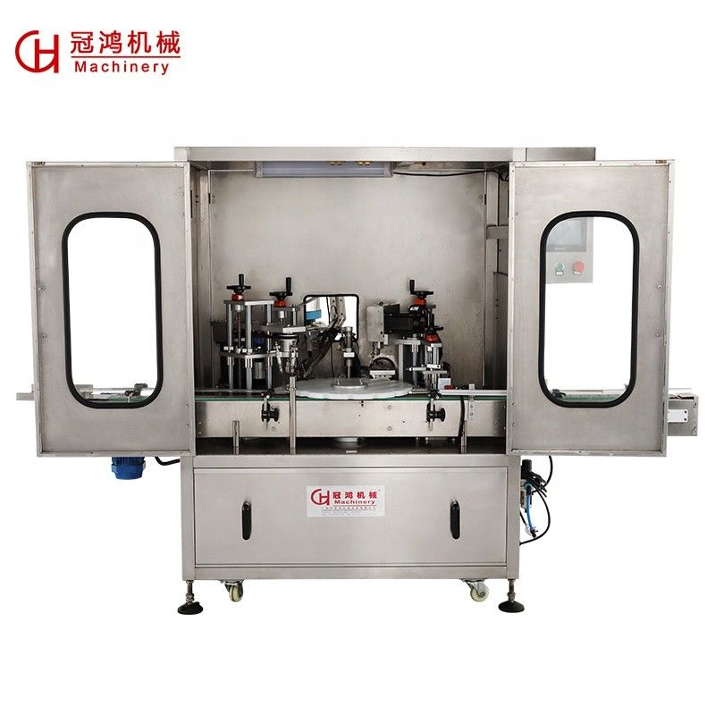 2000*1800*2300mm Machine automatique de remplissage et de fermeture de bouteilles pour l'huile essentielle/poudre