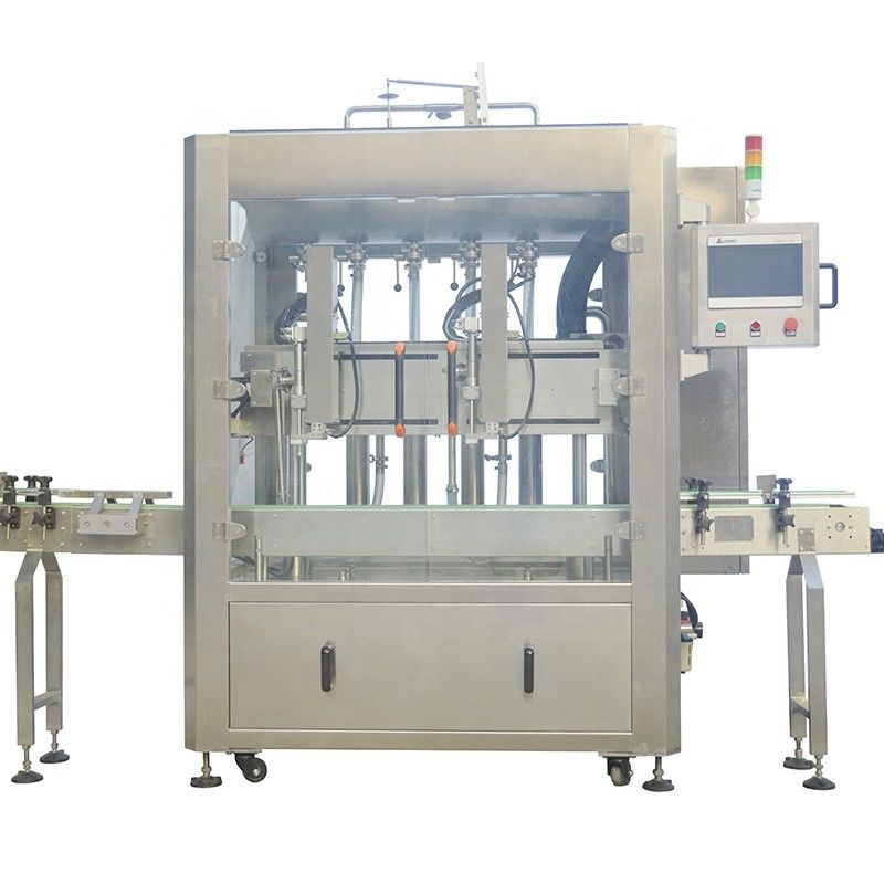 Machine de remplissage d'huile lubrifiante et de shampooing liquide à double tête de suivi