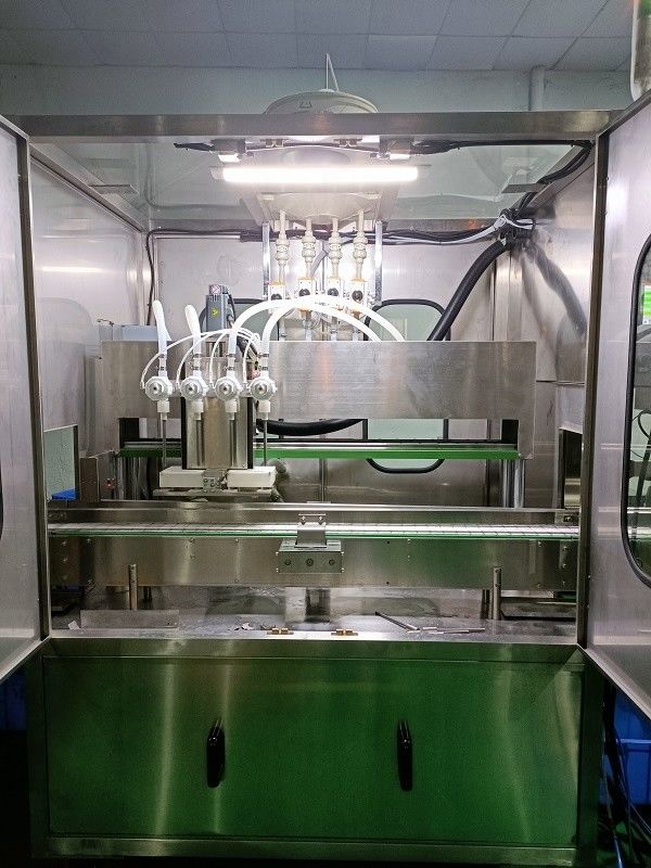 4 têtes Servo-piston type machine de remplissage pour la ligne de production automatique d'acide sulfurique